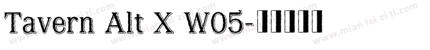 Tavern Alt X W05字体转换